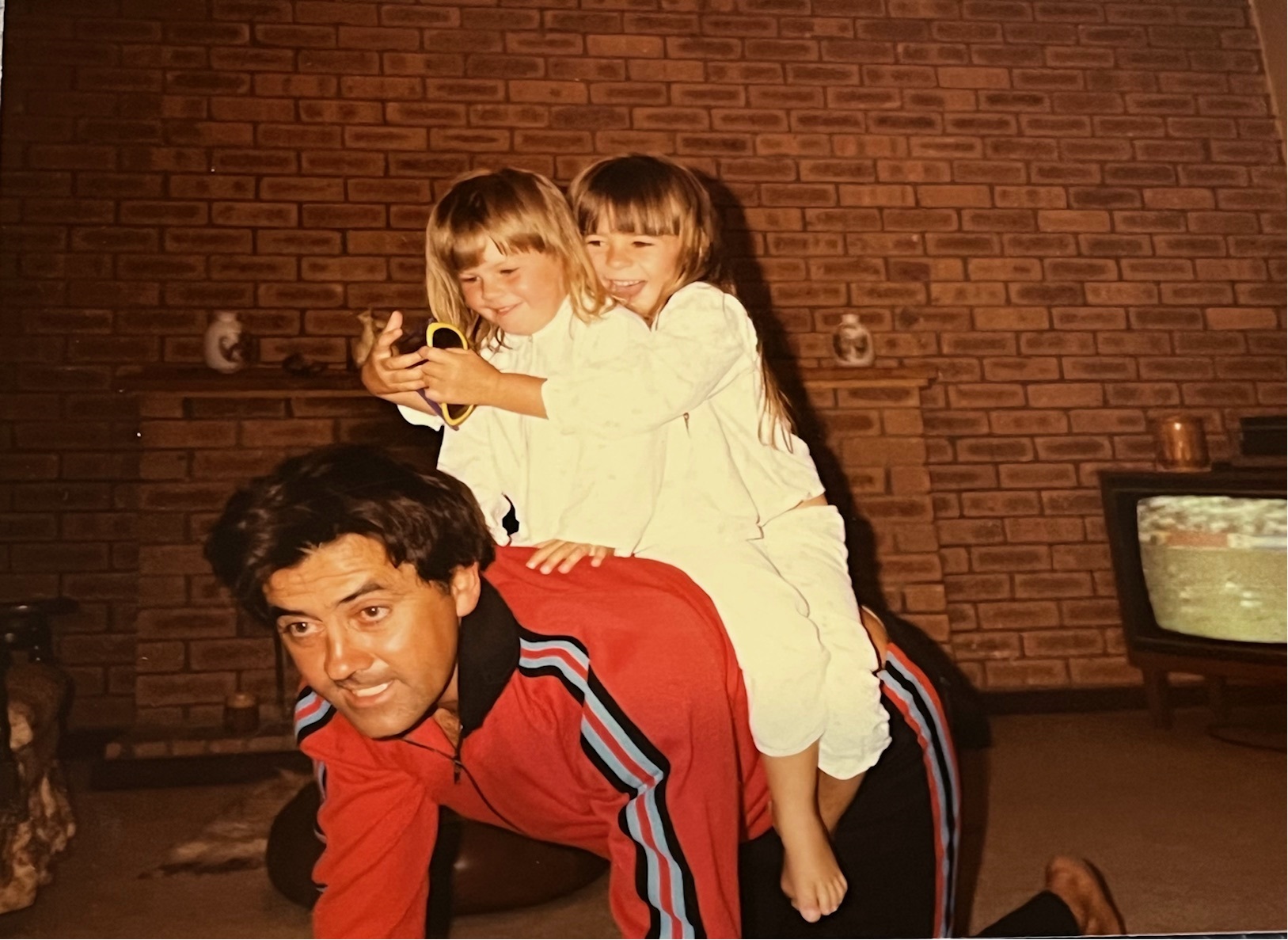 Richard with daughters Kathryn and Hayley