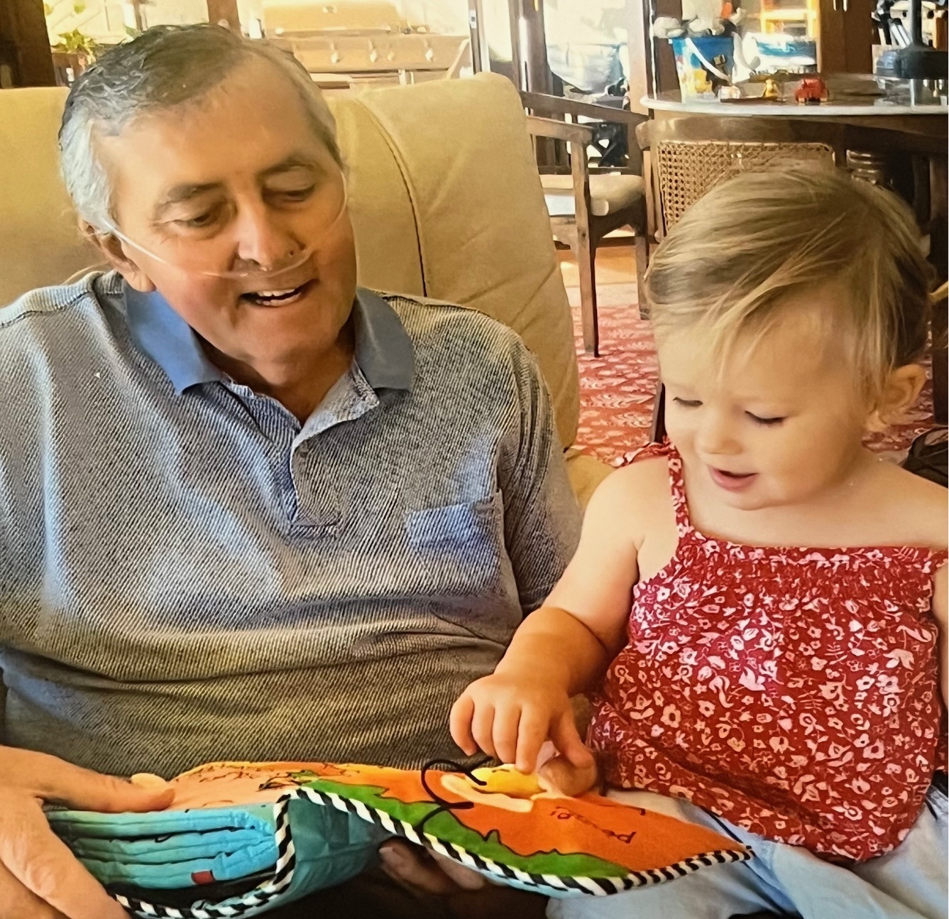 Richard with granddaughter Winnie 2019